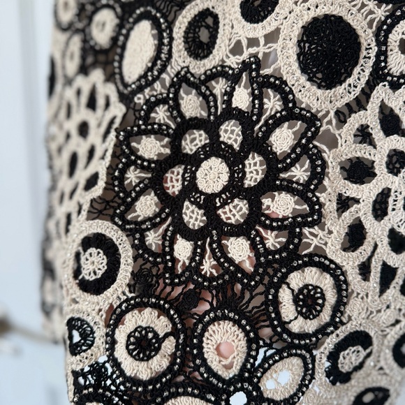 EUC PatBO Coral Crochet Mini Dress $895 - Picture 8 of 10